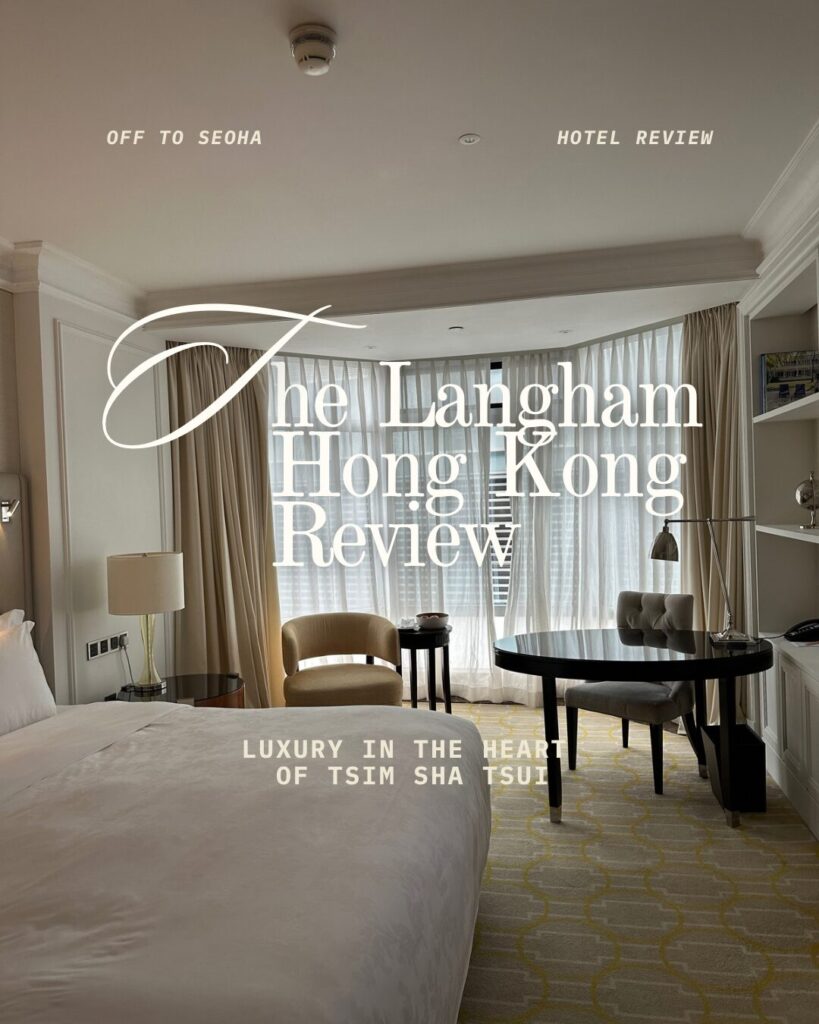 Luxury room interior at The Langham Hong Kong with classic decor