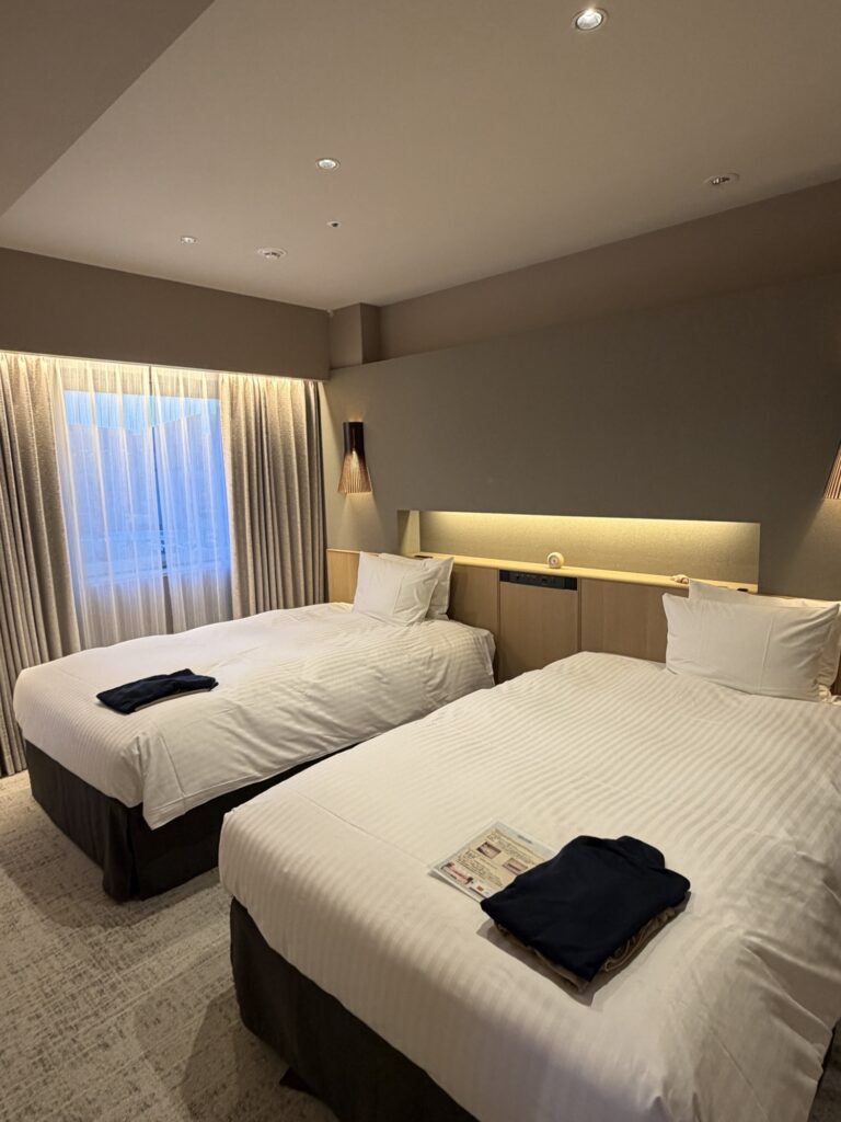 Junior suite twin beds at Richmond Hotel Obihiro Ekimae